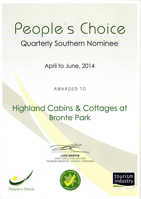 Highland Cabins And Cottages At Bronte Park Bagian luar foto